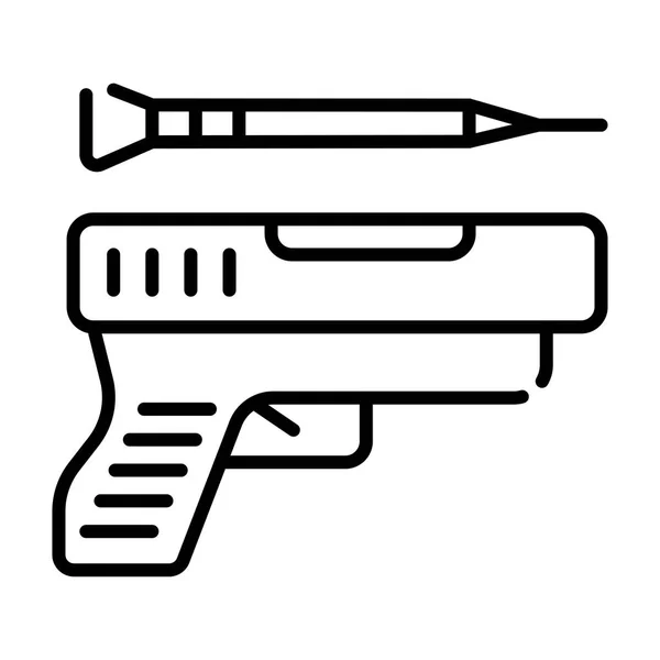 Vectorillustratie Pictogram Revolver — Stockvector