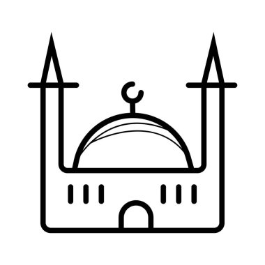 Cami. tek renkli simge tasarlamak