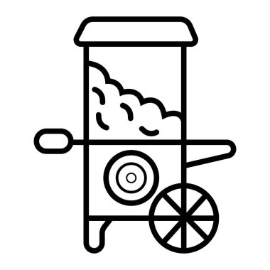 patlamış mısır arabası simge tasarlamak