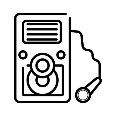 Müzik simgesi vektör illüstrasyonu