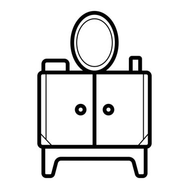 Tuvalet masası simge tasarlamak