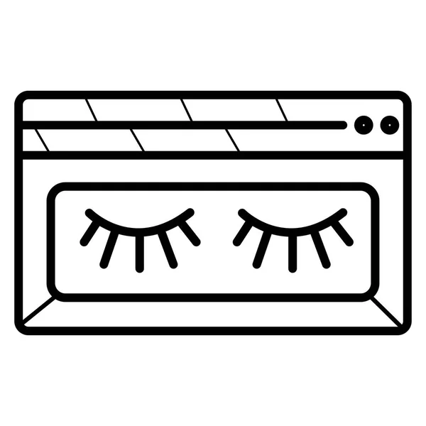 Kosmetický Salon Ikona Ilustrace — Stockový vektor