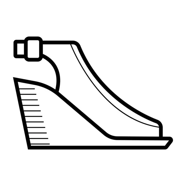 Sandalias Verano Zapatos Mujer Raster Icono — Vector de stock