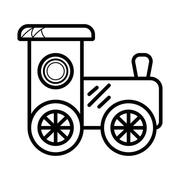 Železniční Hračky Ikona Ilustrace — Stockový vektor