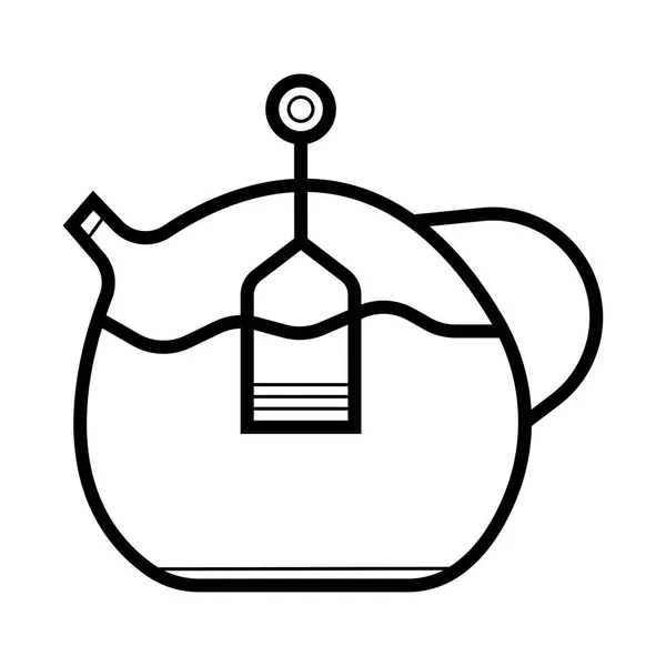 Чай Горщик Значок Ілюстрація — стоковий вектор
