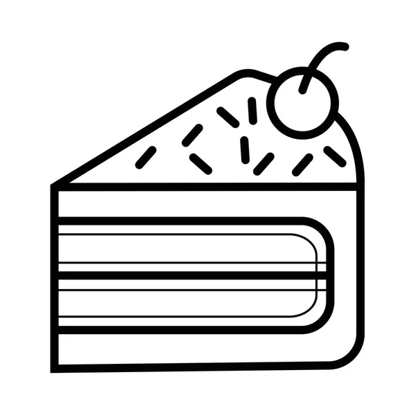 Icône Gâteau Illustration Vectorielle — Image vectorielle