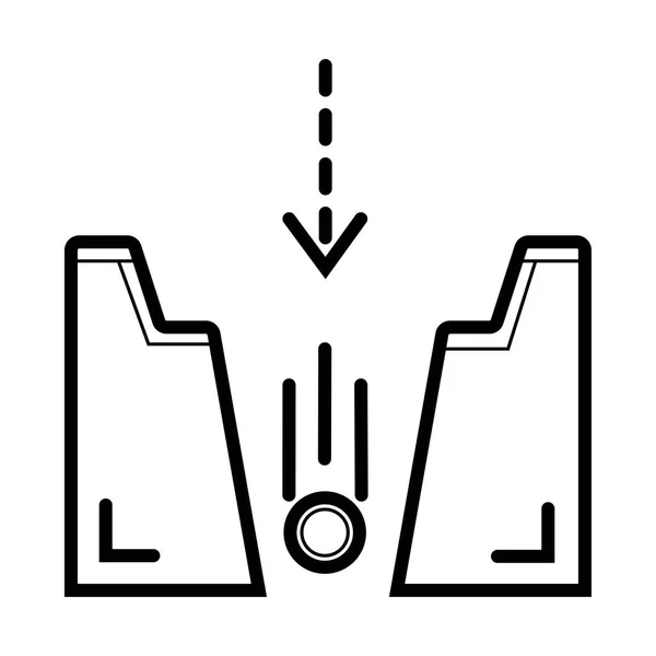 Spleet Pictogram Vectorillustratie — Stockvector