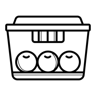 Öğle Yemeği kutusu vektör simgesi