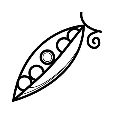 bezelye simgesi vektör illüstrasyonu