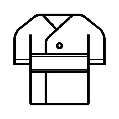 bornoz simge vektör çizim