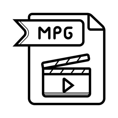MPG simge vektör çizim