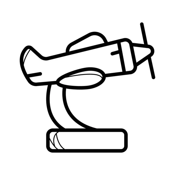 Flugzeug Vektor Symbol Illustration — Stockvektor