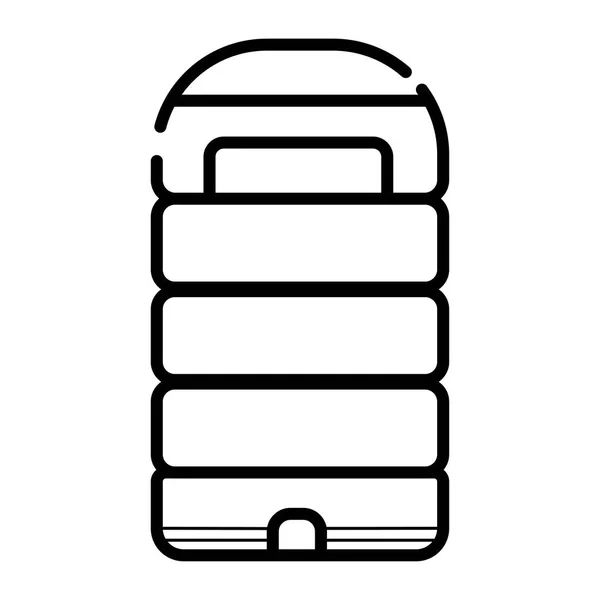Sleeping Bag Icon Illustration — Stock Vector