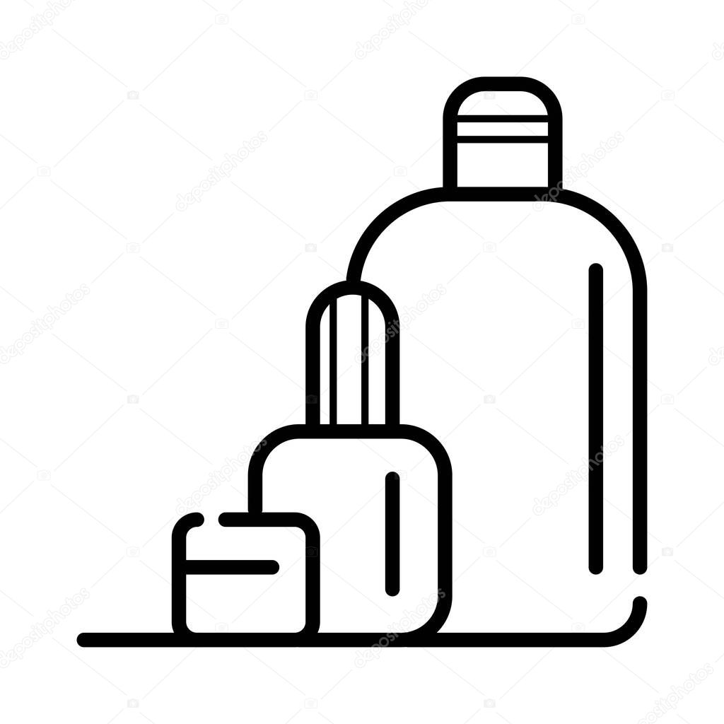 Cosmetc Products Bottles illustration