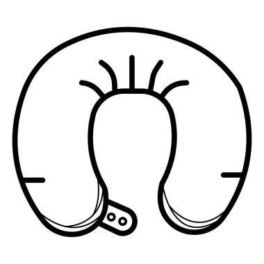 Boyun yastık glif kutsal kişilerin resmi Illustrator