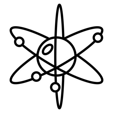 Atom simge vektör Illustrator bilim