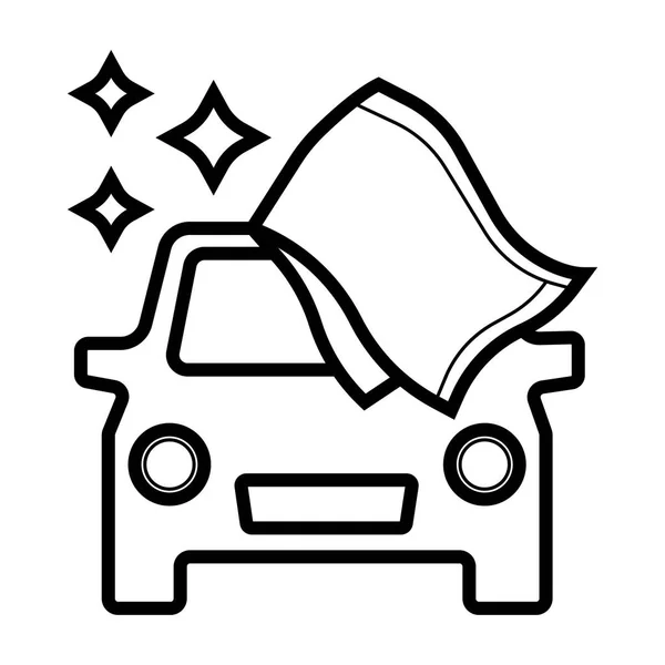 Çamaşır Araba Hizmetleri Vector Illustrator — Stok Vektör