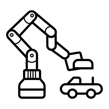 Araba sanayi simge, temiz. Vektör çizim