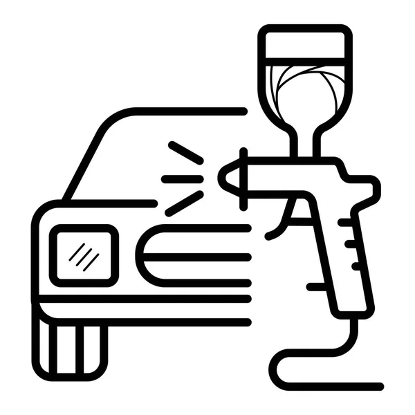 Car Body Repair Vector Illustration — Stock Vector