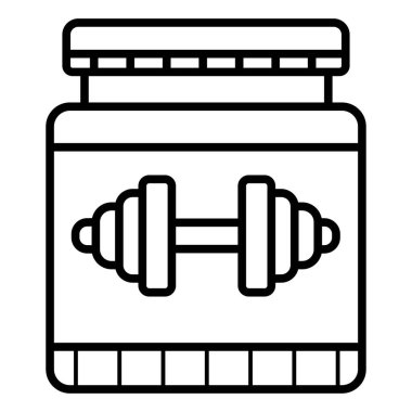 Protein simgesi. Vektör çizim