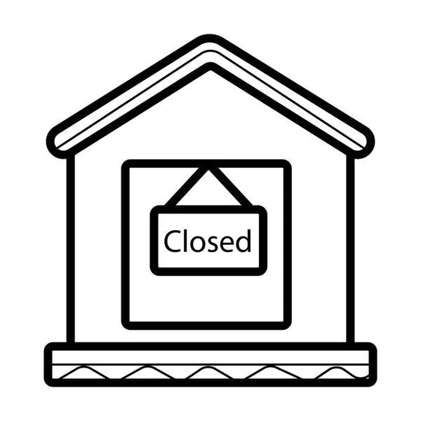 Shop Closed Vector Illustration — Stock Vector