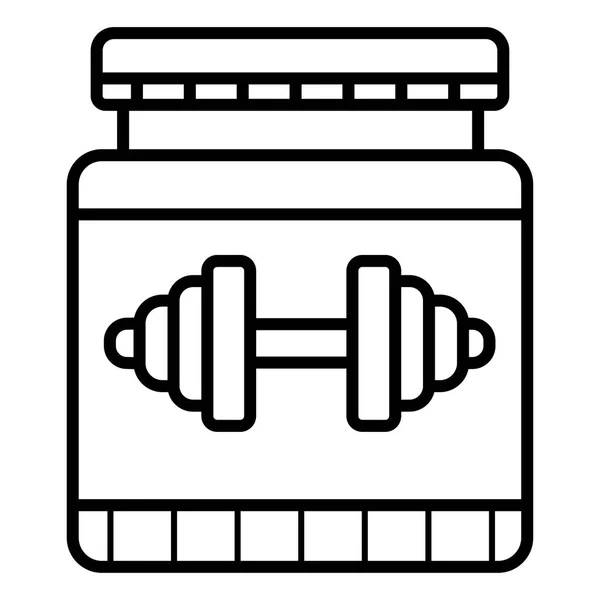 Icona Proteica Illustrazione Vettoriale — Vettoriale Stock