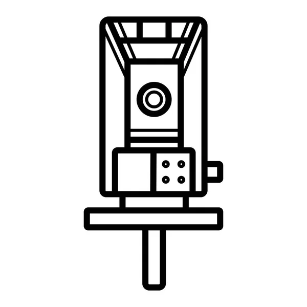 Geodetische Optische Laser Niveau Meettoestellen Tachymeter Theodoliet Pictogram Vectorillustratie — Stockvector