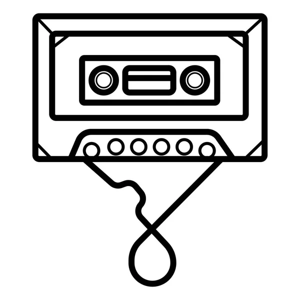 Icono Cassette Ilustración Vectorial — Archivo Imágenes Vectoriales