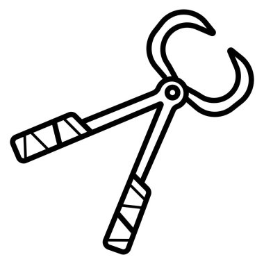 Maşa pense, kerpeten simgesi satır.