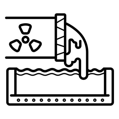 Nükleer tehlike simge vektör