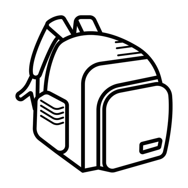 Symbolvektor Schultasche — Stockvektor