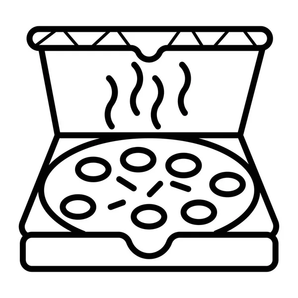 Icono Pizza Ilustración Vectorial — Vector de stock