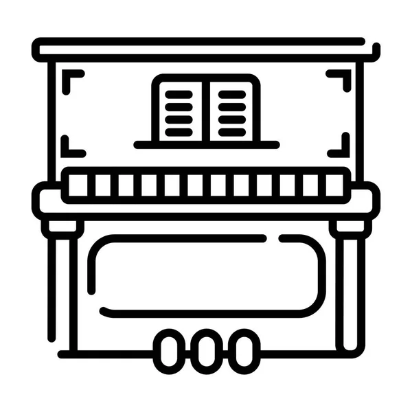 Icône Piano Illustration Vectorielle — Image vectorielle