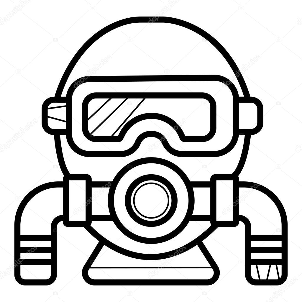 Diving icon vector illustration
