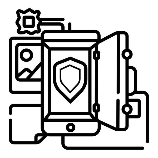 Smartphone Security Ilustracji Wektorowych — Wektor stockowy