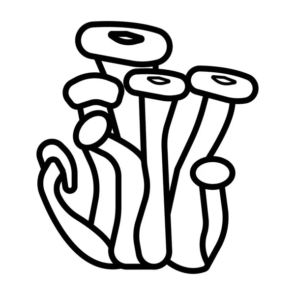 Медовий Агариновий Гриб Значок Рука Намальована Армілярія Мелеа Їстівні Гриби — стоковий вектор