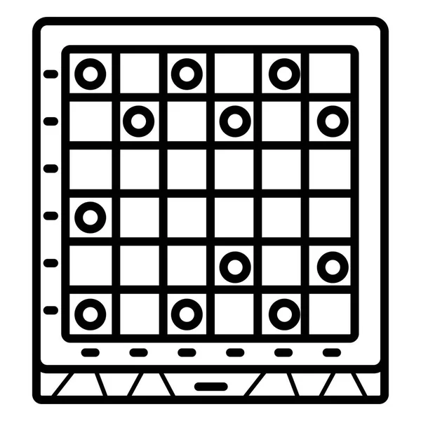 Checker Spiel Vektor Symbol — Stockvektor