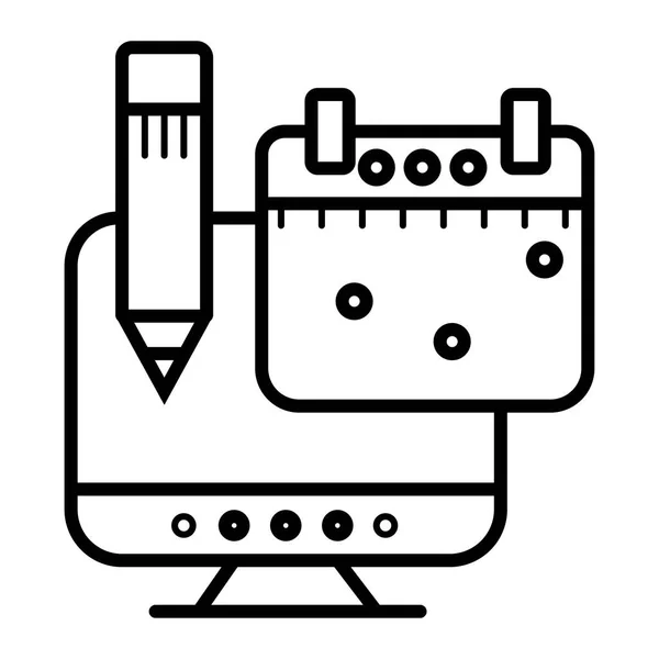 Nota Calendario — Archivo Imágenes Vectoriales