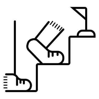 Vektör simge katta. Yukarı, aşağı, adım, ana sayfa