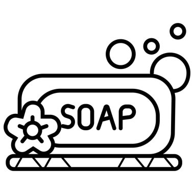 Sabun kutsal kişilerin resmi, vektör çizim