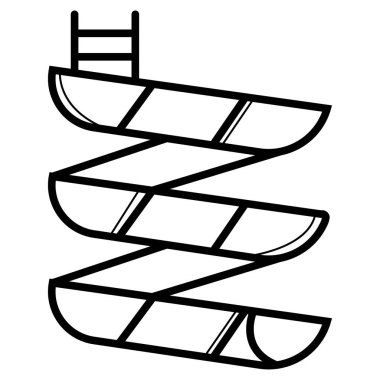 Su slayt vektör simgesi