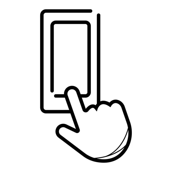 Contrôler Différents Appareils Tablettes Smartphones Icône Vecteur — Image vectorielle