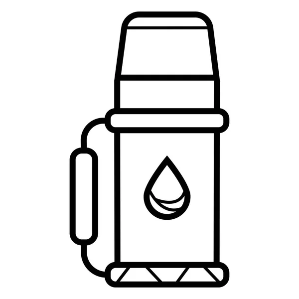 Icona Bottiglia Thermos Illustrazione Vettoriale — Vettoriale Stock