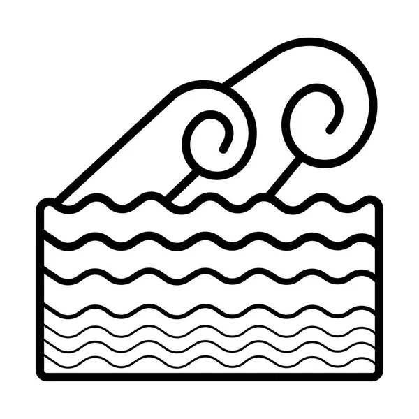 Значок Хвилі Море Тече — стоковий вектор
