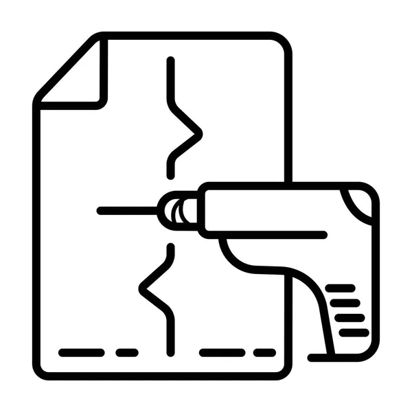 Electric Drill Icon Vector — Stock Vector