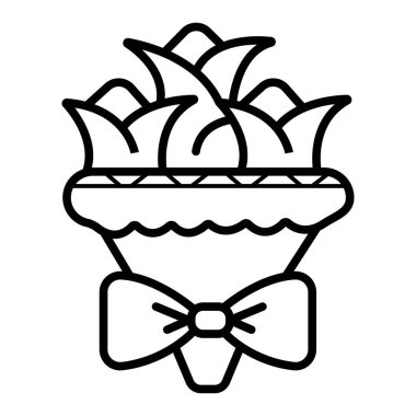 Buket kutsal kişilerin resmi, vektör çizim