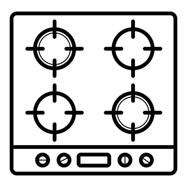 Mutfak soba simge vektör