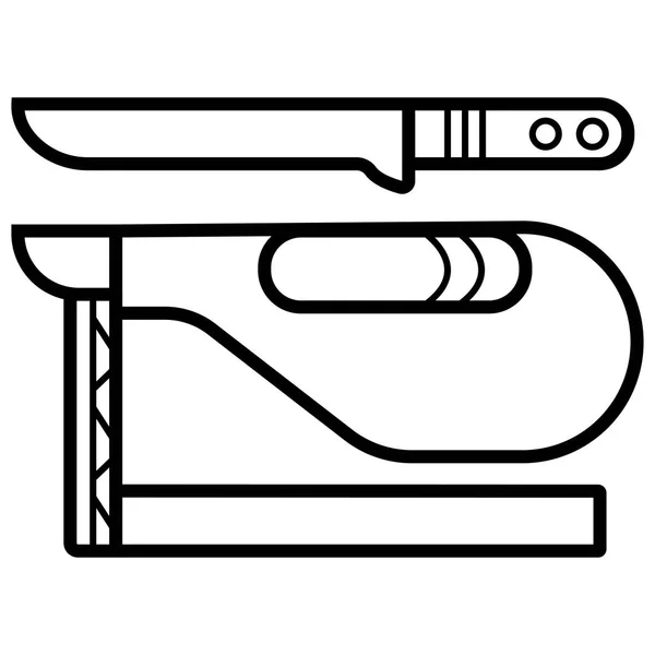 Schinken Symbol Vektorillustration — Stockvektor