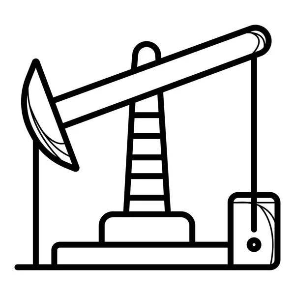 Petrol Tesisi Simge Vektör — Stok Vektör