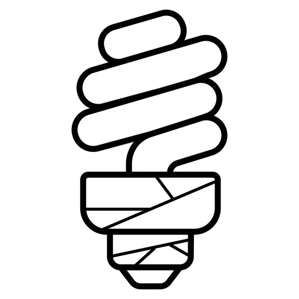 Energiebesparende Lamp Pictogram Vector — Stockvector